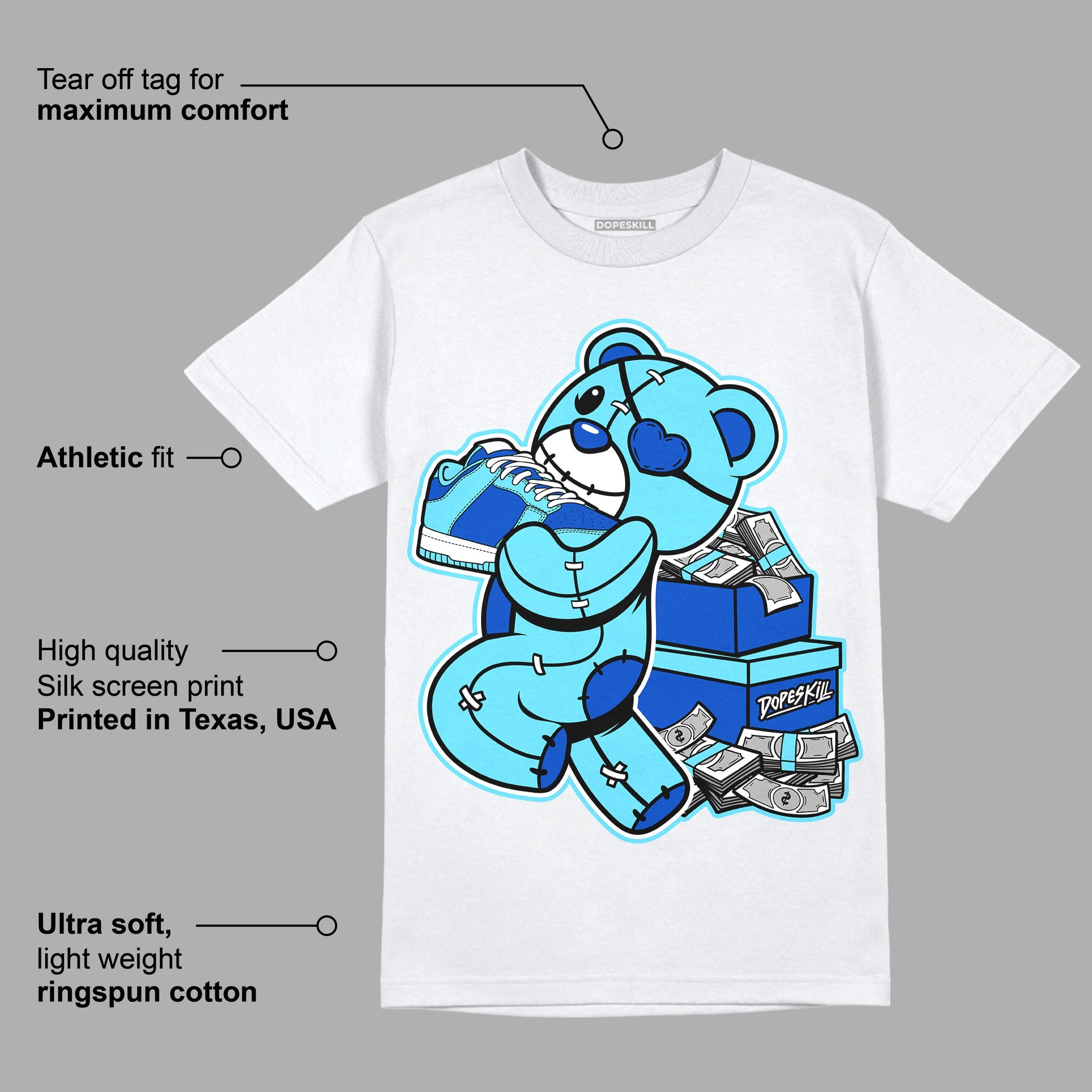 SB Dunk Argon superstreetwear T-Shirt Bear Steals Sneaker Graphic