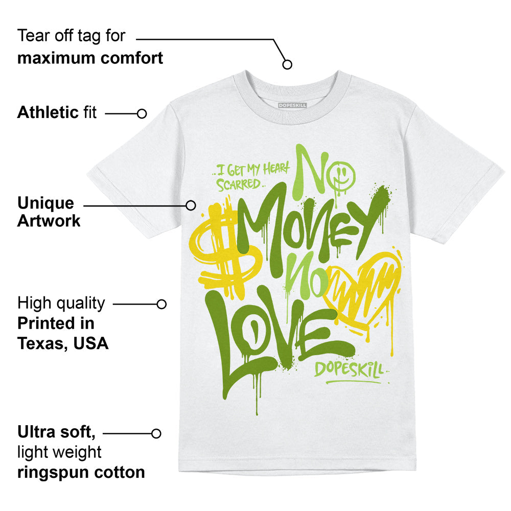 Dunk 'Chlorophyll' superstreetwear T-Shirt No Money No Love Typo Graphic
