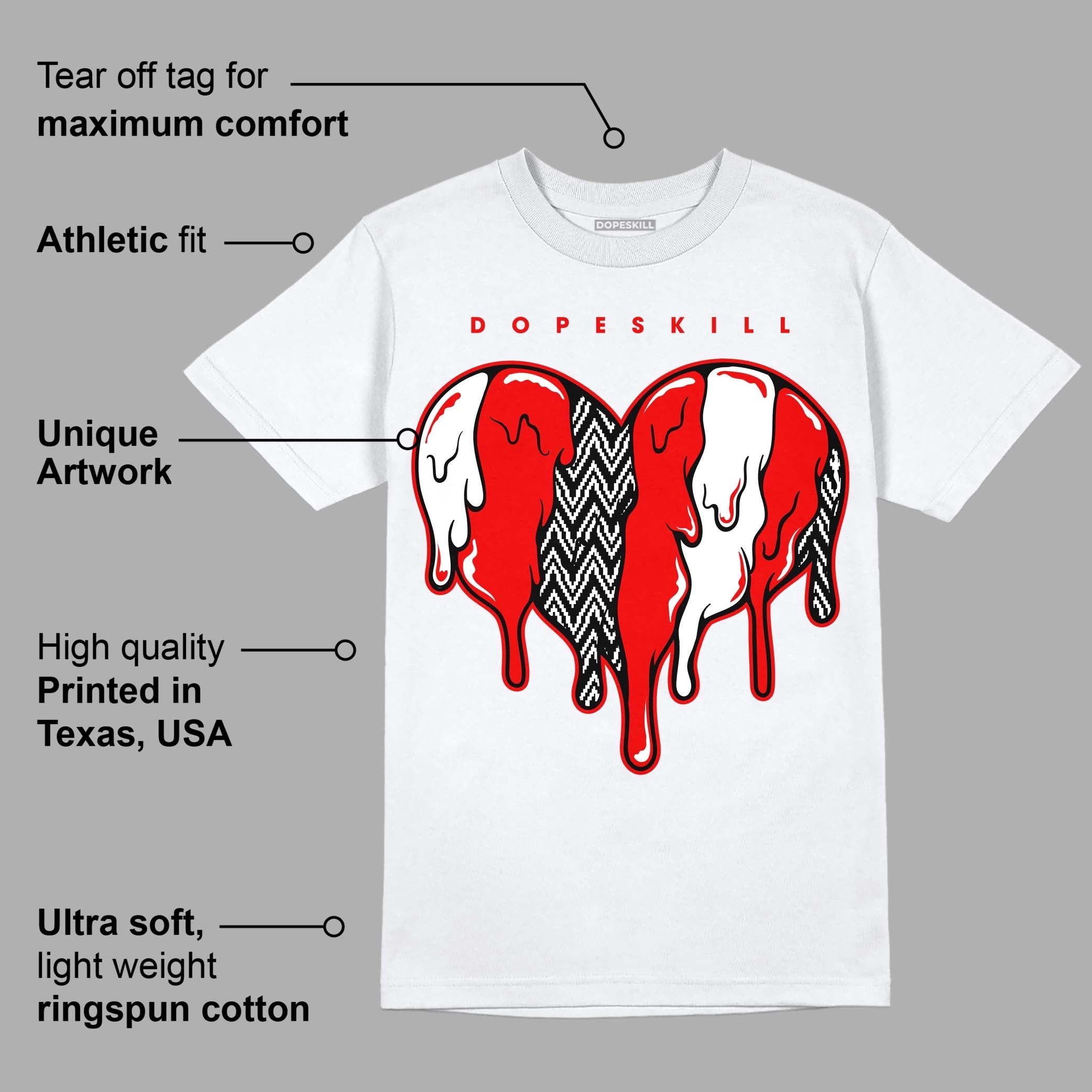 Cherry 12s superstreetwear T-Shirt Slime Drip Heart Graphic