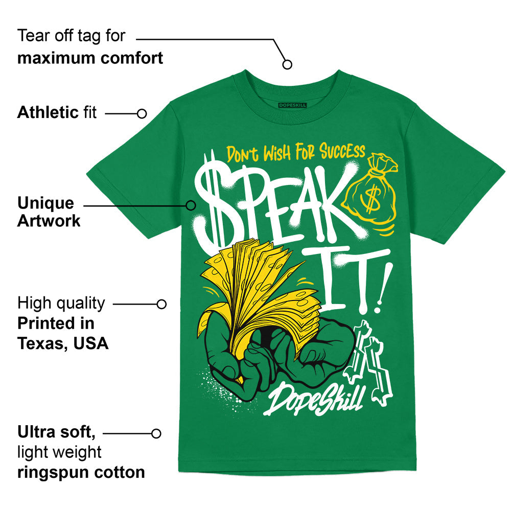 Lucky Green 5s superstreetwear Green T-shirt Speak It Graphic