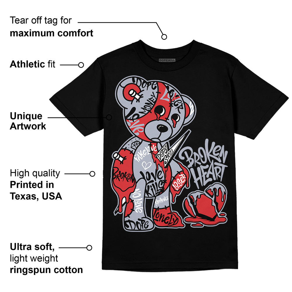 Bred Reimagined 4s superstreetwear T-Shirt Broken Heart Graphic