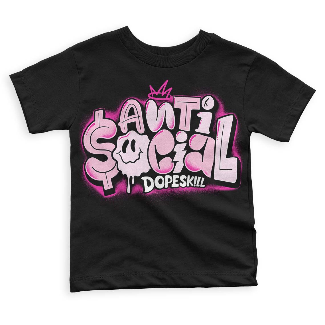 Triple Pink Dunk Low superstreetwear Toddler Kids T-shirt Anti Social Graphic