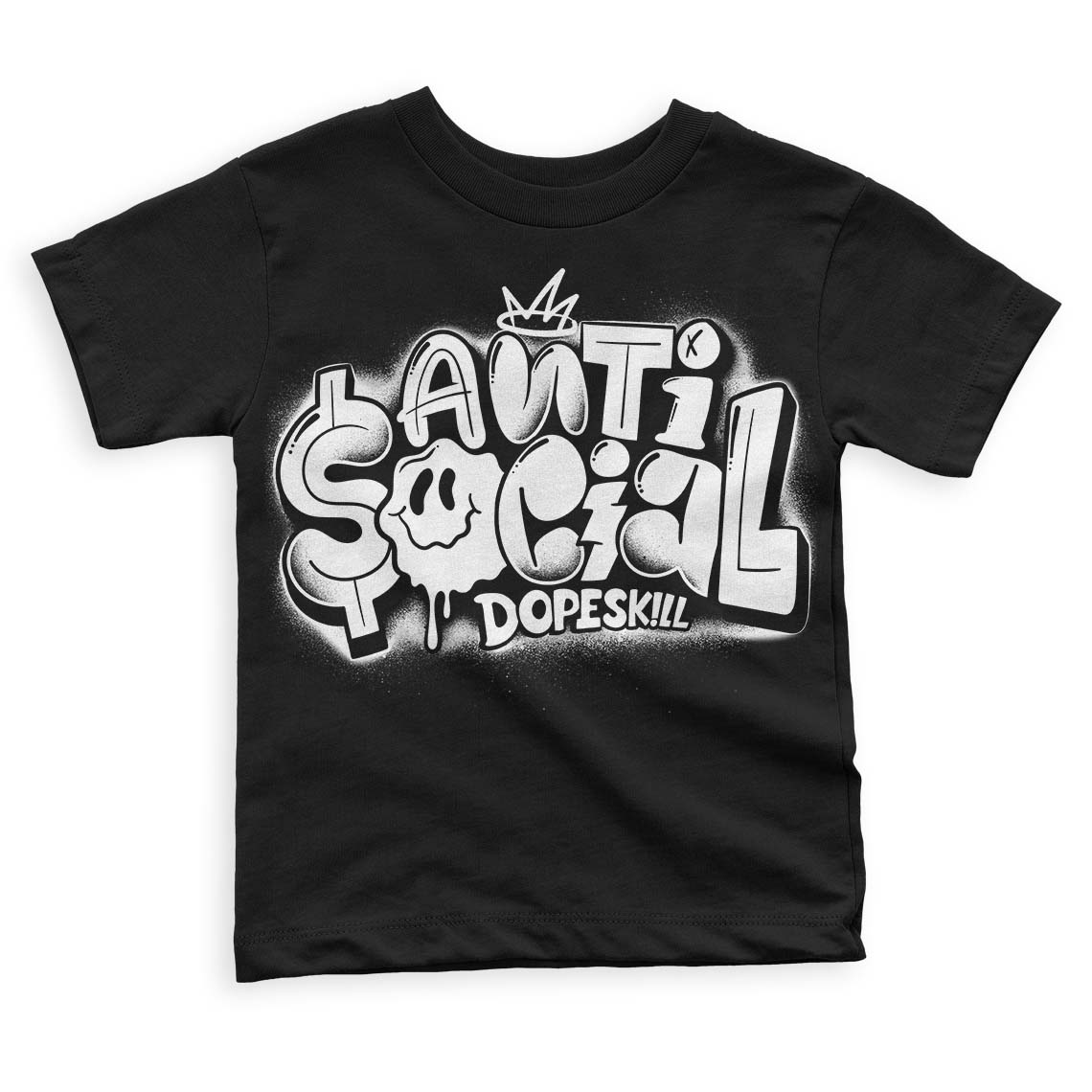 Panda White Black Dunk Low superstreetwear Toddler Kids T-shirt Anti Social Graphic