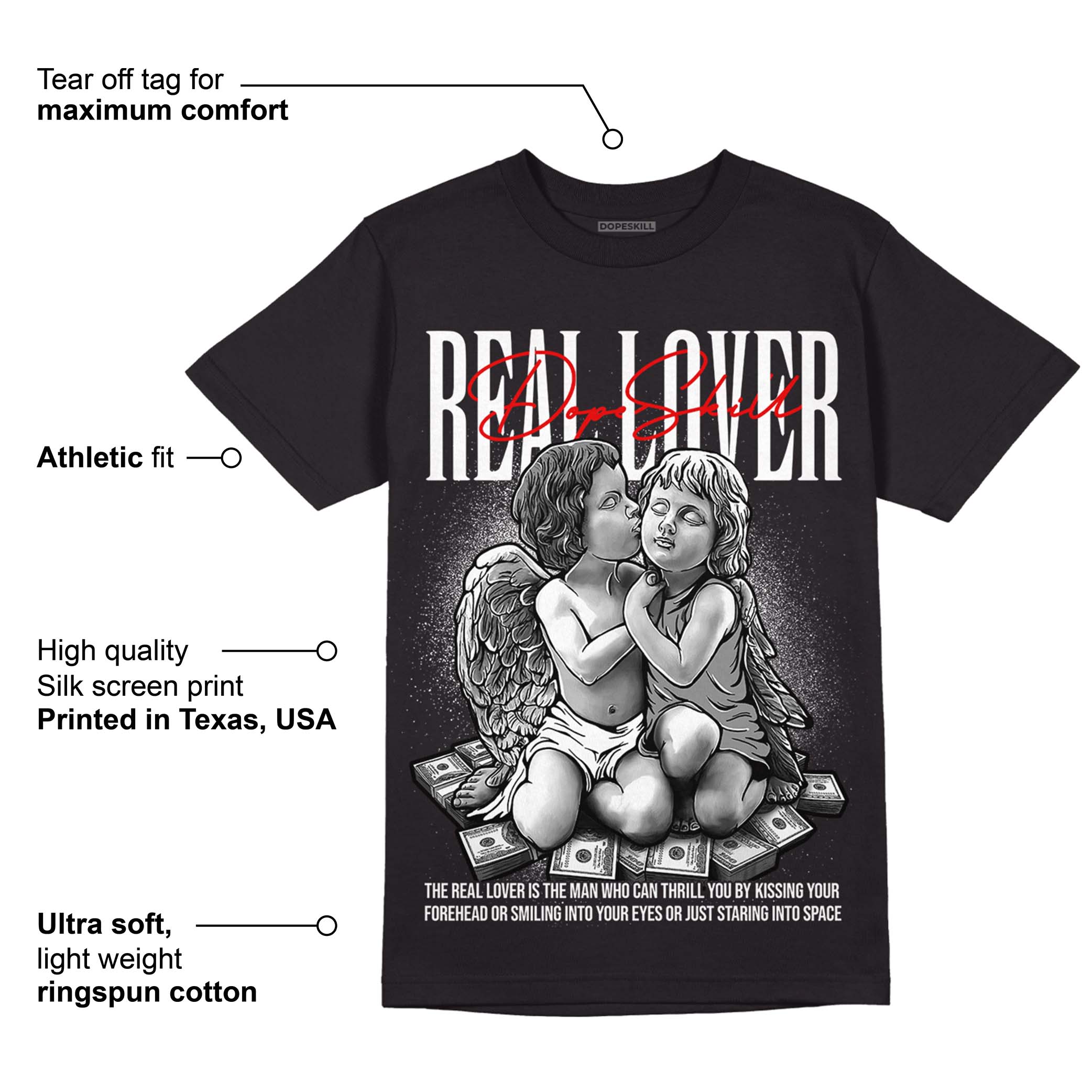 85 Black White 1s superstreetwear T-Shirt Real Lover Graphic