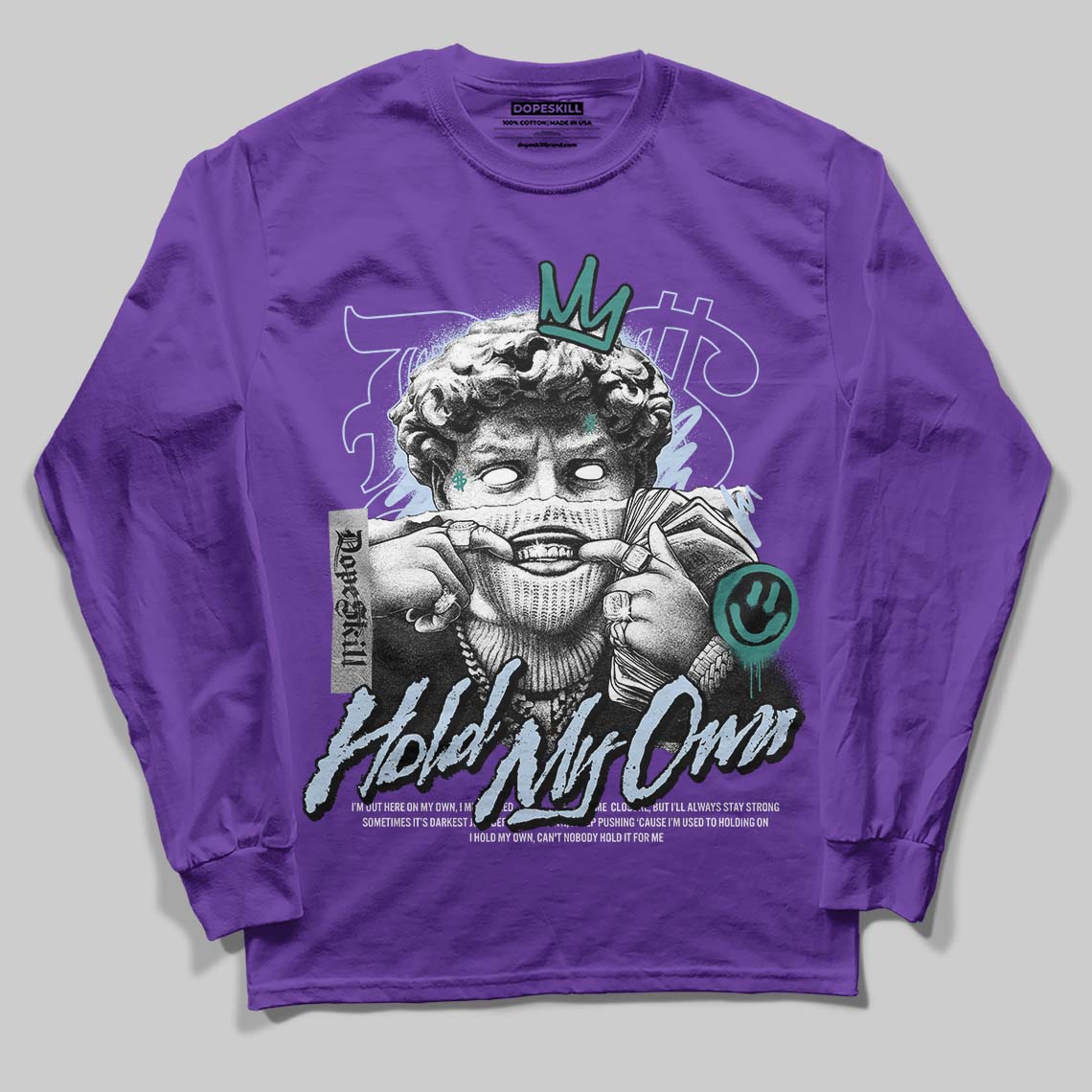 Grape 5s superstreetwear Long Sleeve T-Shirt In My Way Graphic