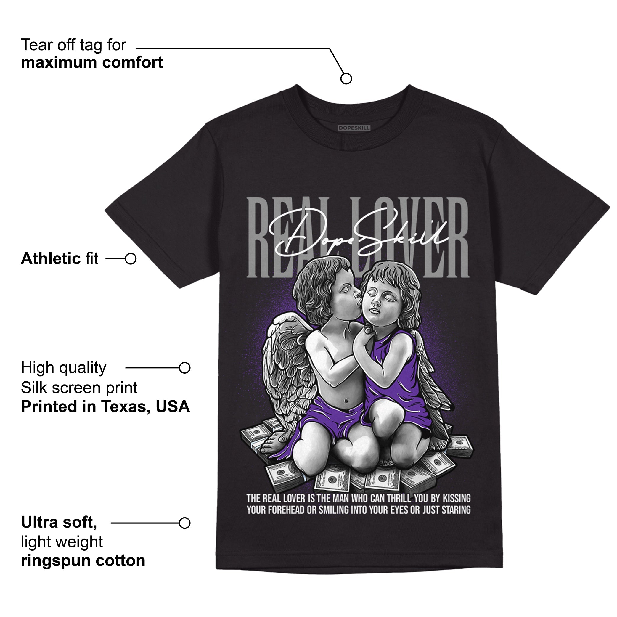 Court Purple 13s superstreetwear T-Shirt Real Lover Graphic