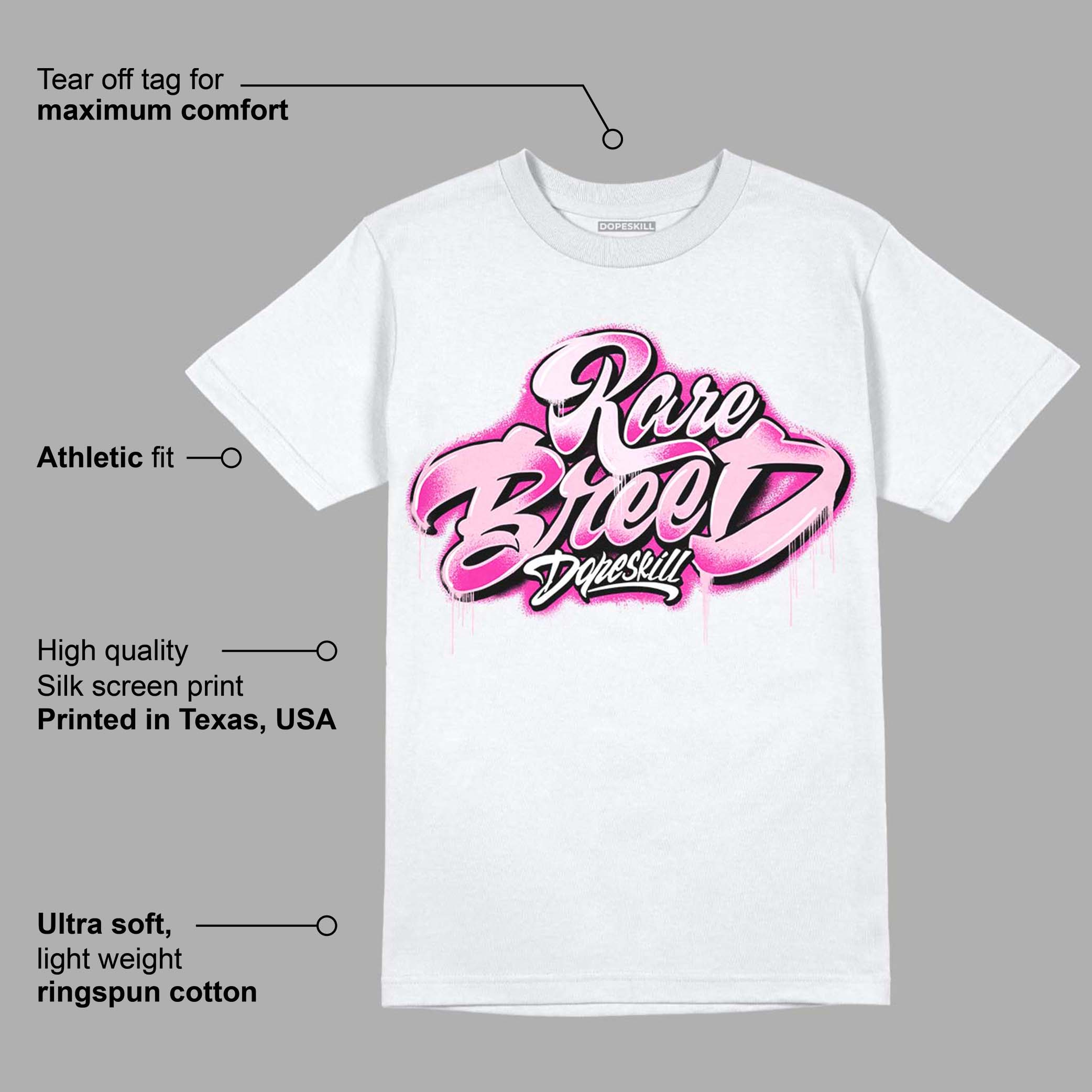 Triple Pink Dunk Low superstreetwear T-Shirt Rare Breed Type Graphic
