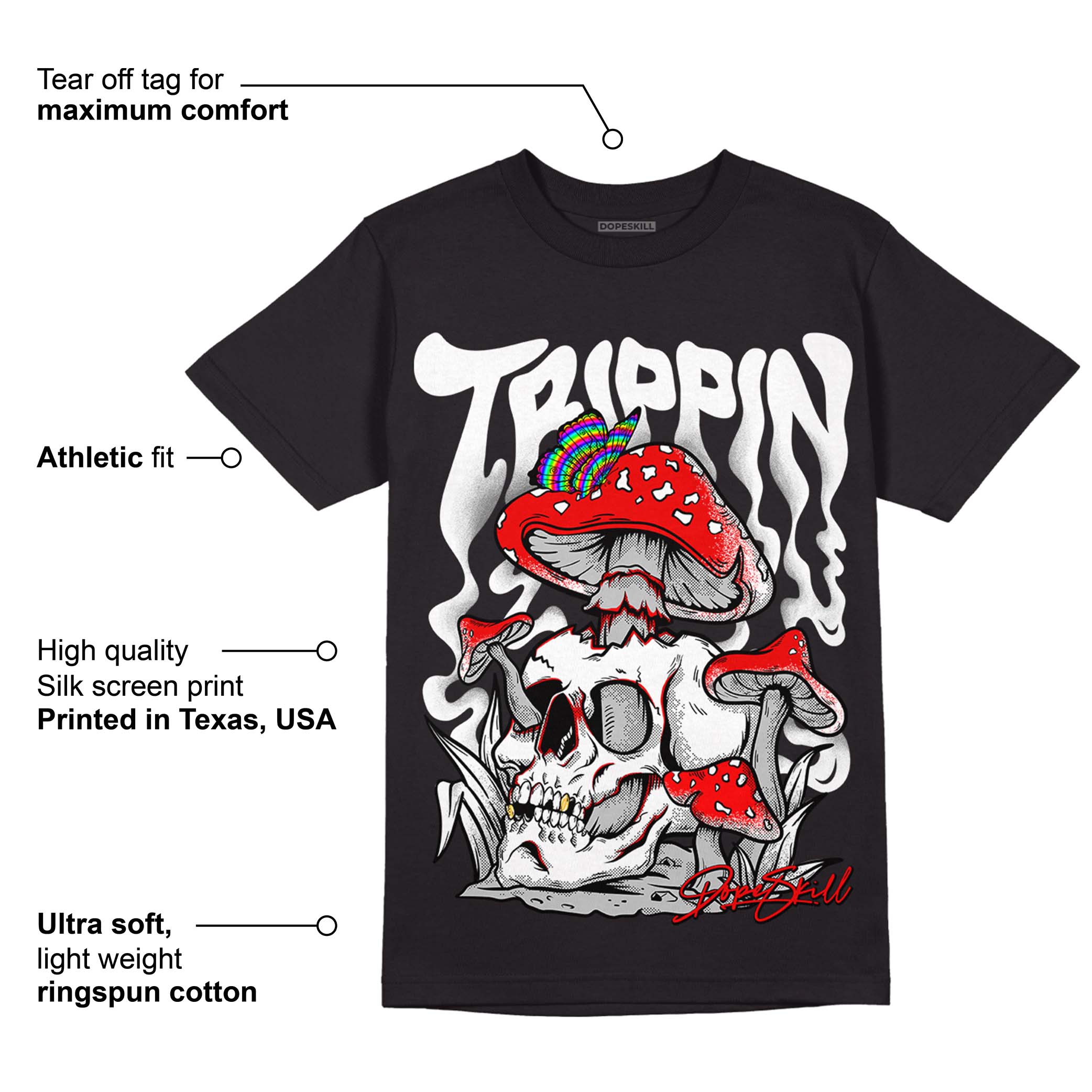 85 Black White 1s superstreetwear T-Shirt Trippin Graphic