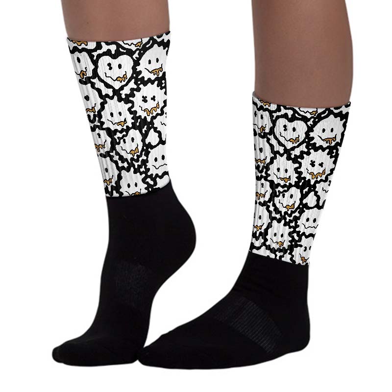 Gratitude 11s superstreetwear Sublimated Socks Slime Graphic