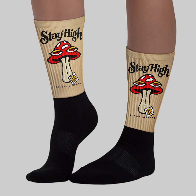 TAN Collection superstreetwear Sublimated Socks Stay High Graphic