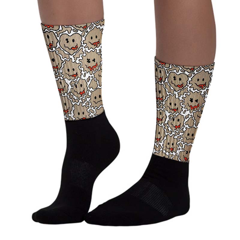 Latte 1s superstreetwear Sublimated Socks Slime Graphic