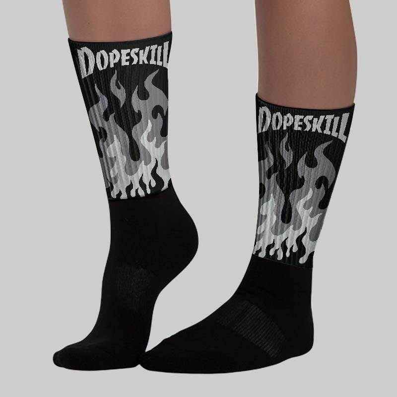 Fear 4s superstreetwear Sublimated Socks FIRE Graphic