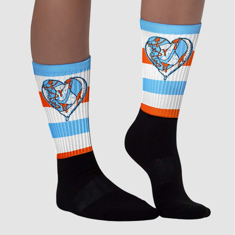 Dunk Low Futura University Blue superstreetwear Sublimated Socks Horizontal Stripes Graphic