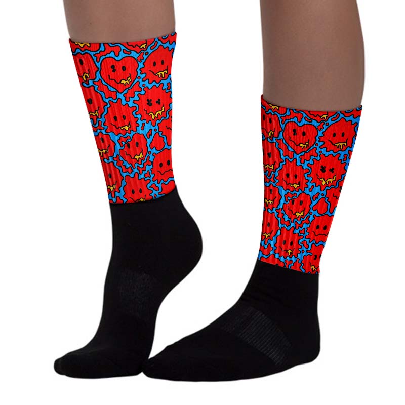 Fruity Pebbles Dunks Sublimated Socks Slime Graphic