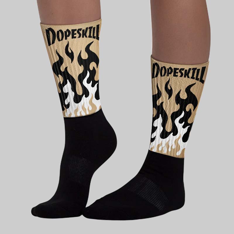 TAN Collection superstreetwear Sublimated Socks FIRE Graphic