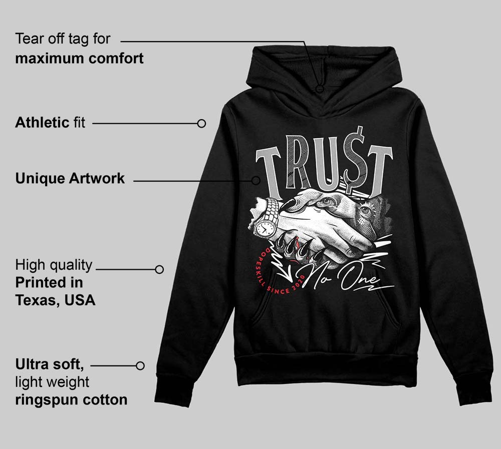 85 Black White 1s superstreetwear Hoodie Sweatshirt Trust No One Graphic