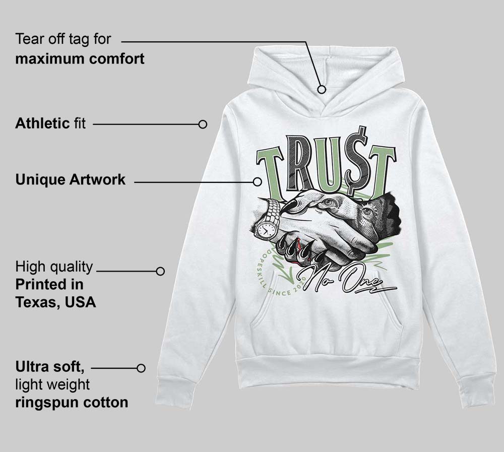 Seafoam 4s superstreetwear Hoodie Sweatshirt Trust No One Graphic