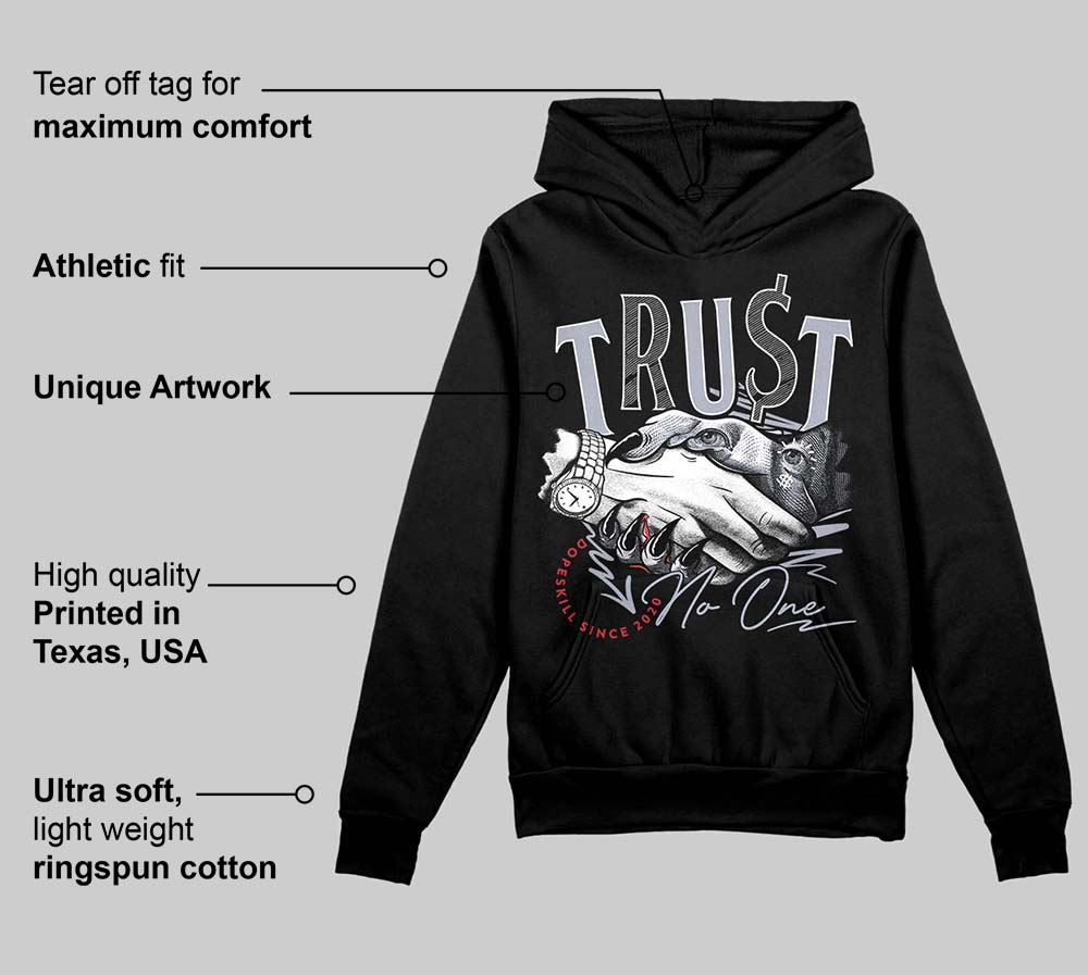 Bred Reimagined 4s superstreetwear Hoodie Sweatshirt Trust No One Graphic