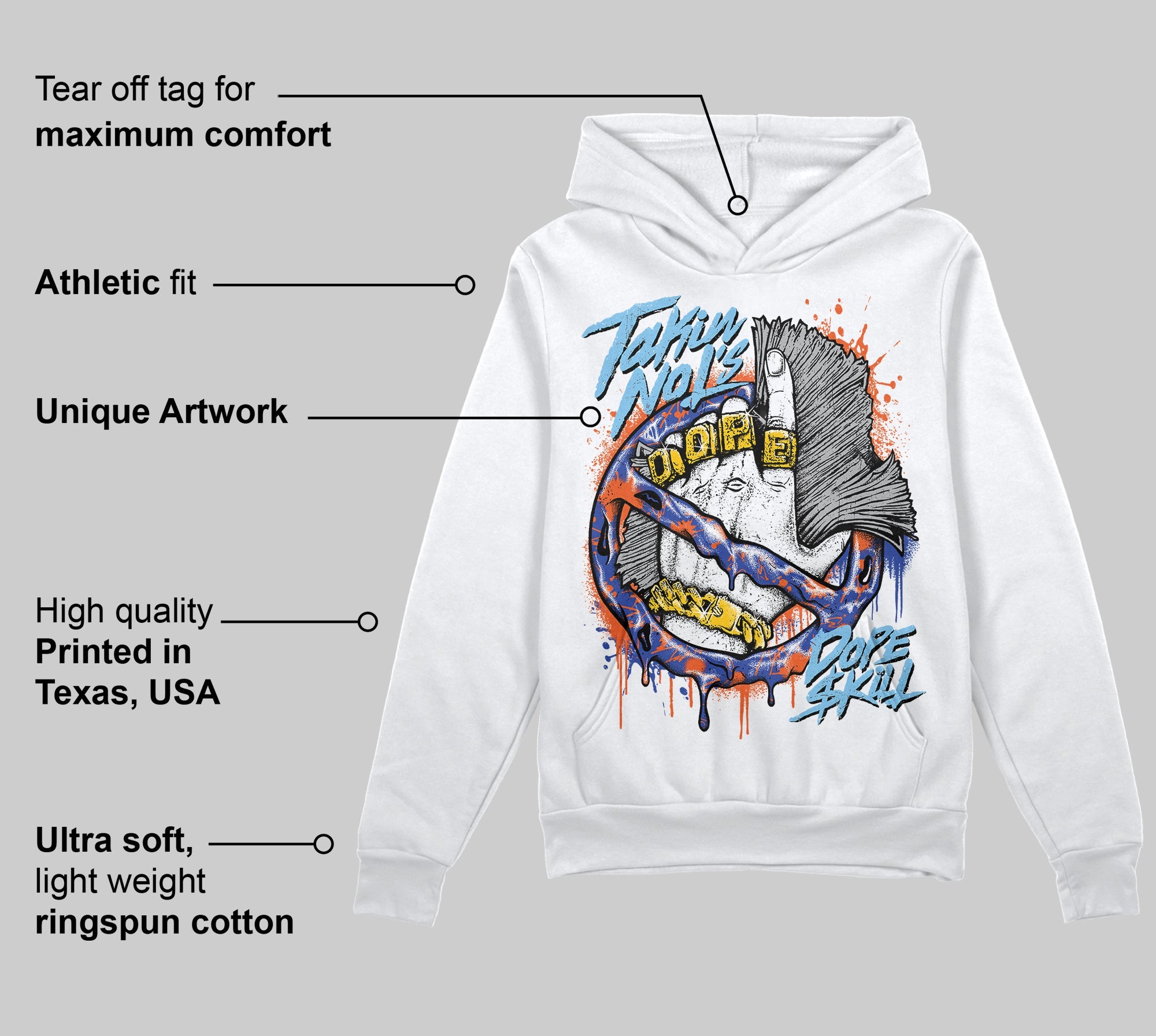 Dunk Low Futura Orange Blaze superstreetwear Hoodie Sweatshirt Takin No L's Graphic