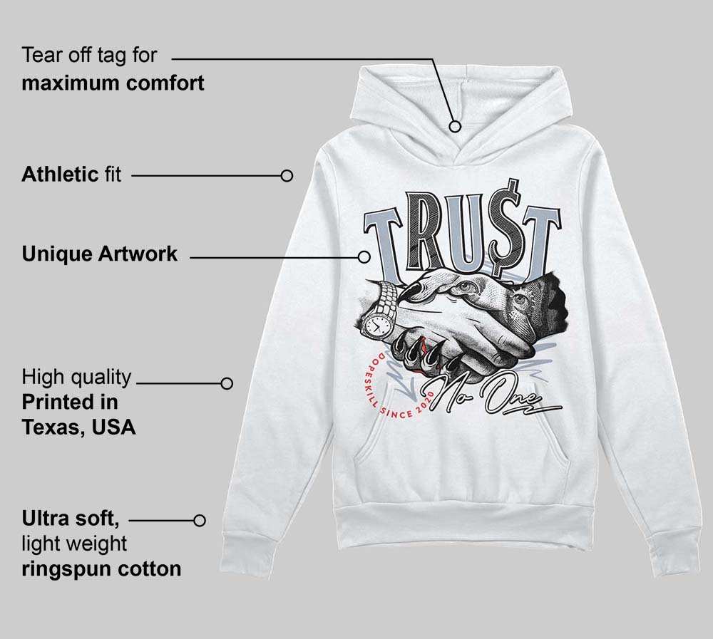 White Cement Reimagined 3s superstreetwear Hoodie Sweatshirt Trust No One Graphic