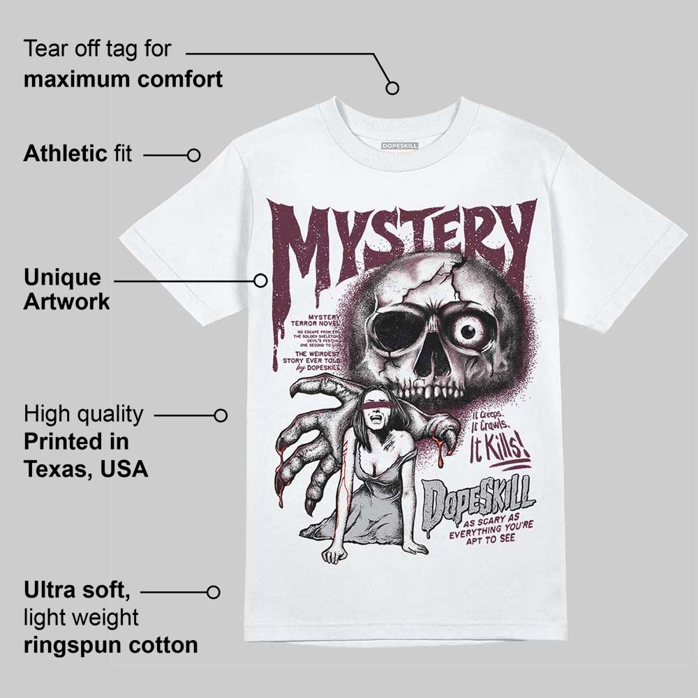 Burgundy 5s superstreetwear T-Shirt Mystery Ghostly Grasp Graphic