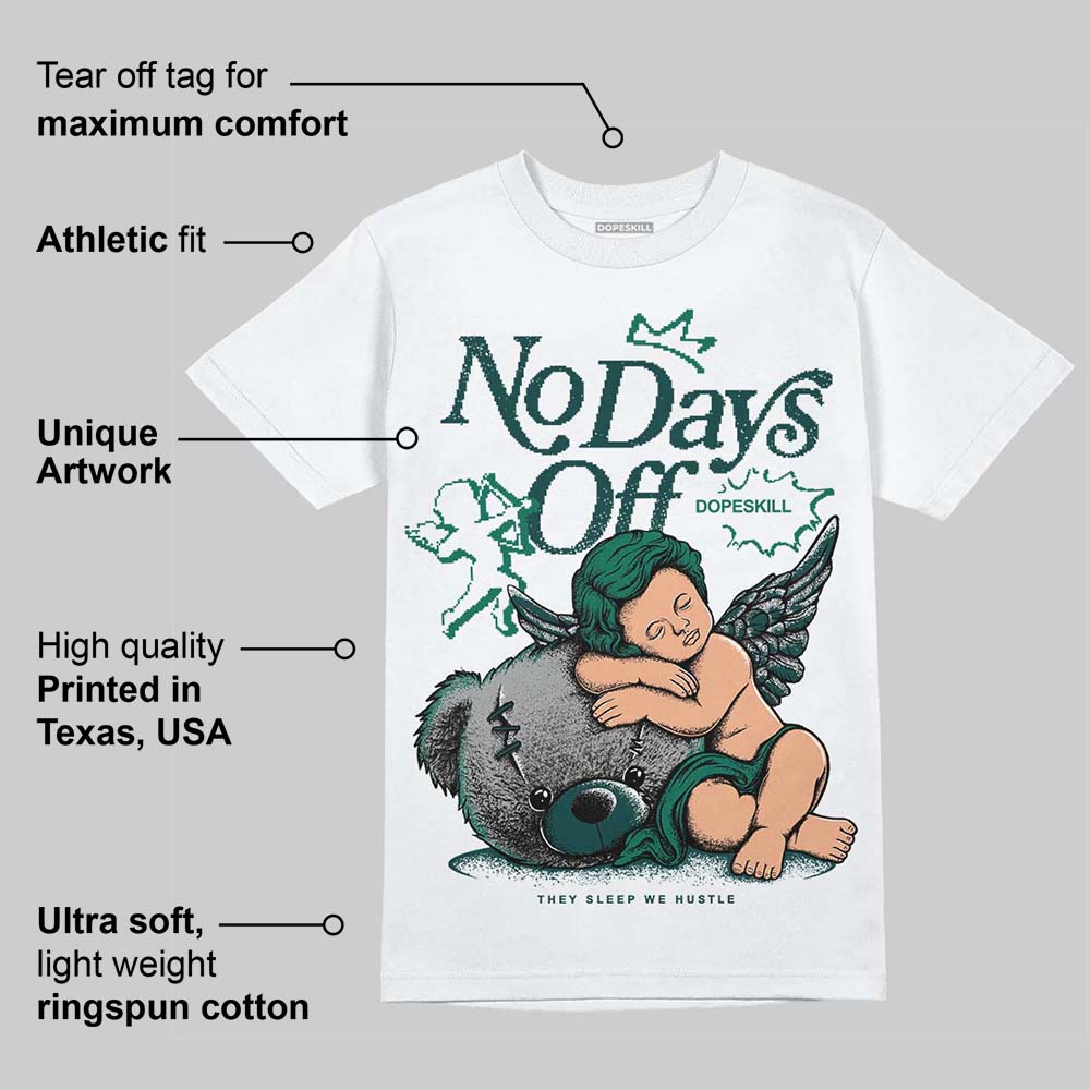 Oxidized Green 4s superstreetwear T-Shirt New No Days Off Graphic