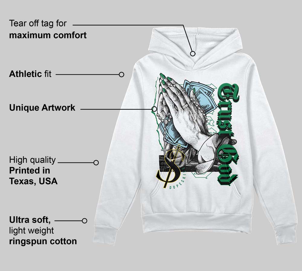 Lucky Green 5s superstreetwear Hoodie Sweatshirt Trust God Graphic