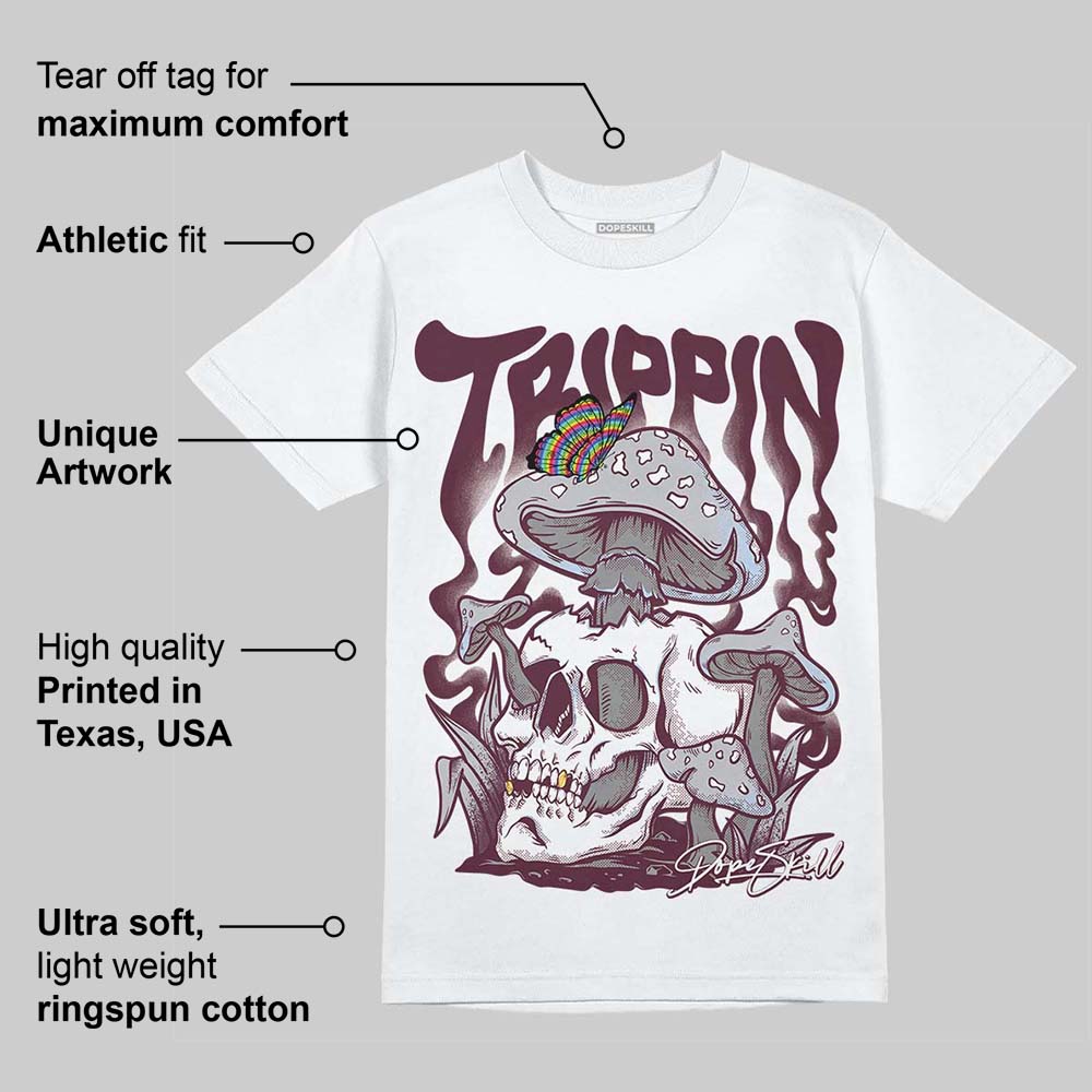 Burgundy 5s superstreetwear T-Shirt Trippin Graphic