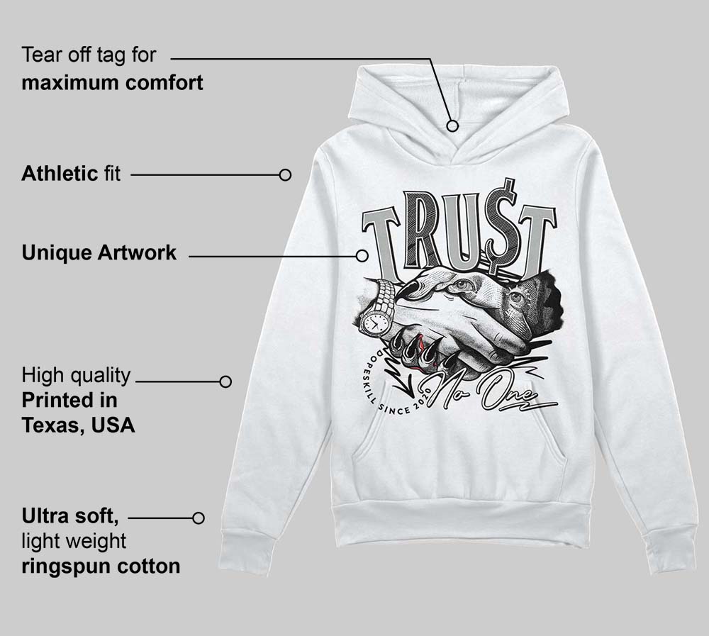 Off Noir 3s superstreetwear Hoodie Sweatshirt Trust No One Graphic