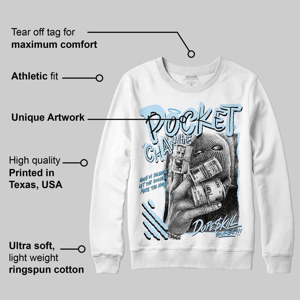 Legend Blue 11s superstreetwear Sweatshirt Pocket Change Graphic