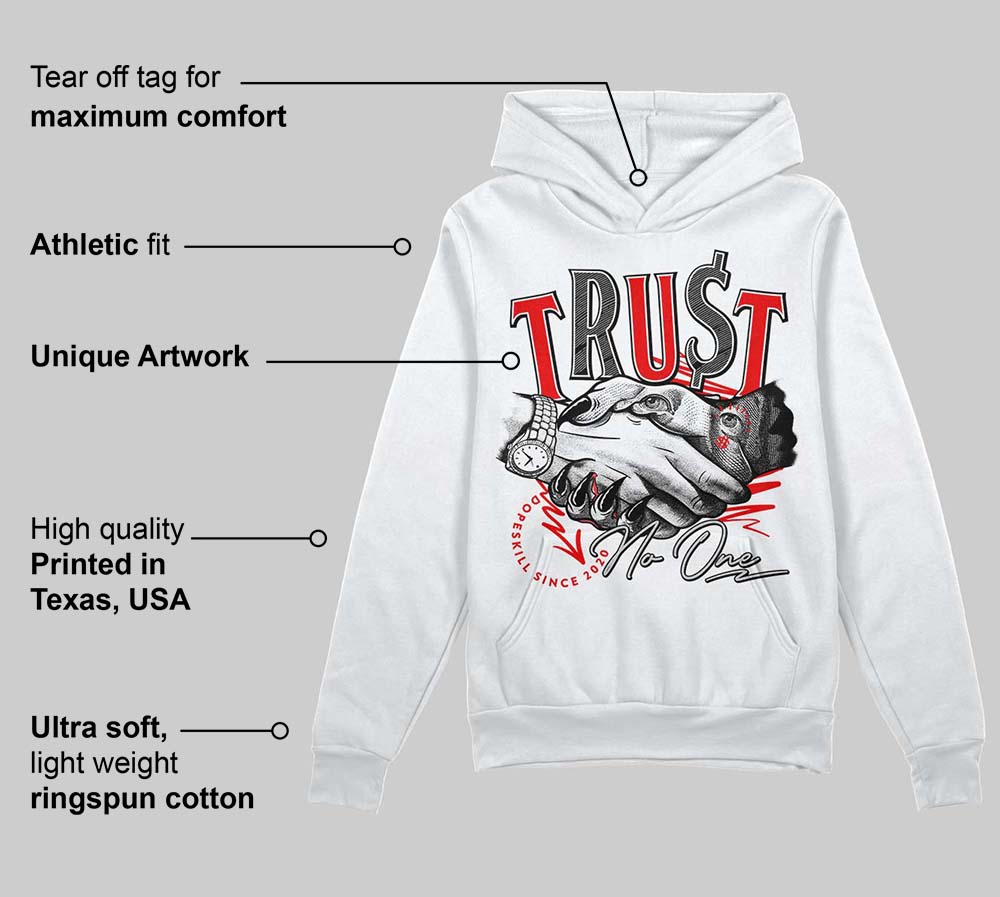 Cherry 12s superstreetwear Hoodie Sweatshirt Trust No One Graphic