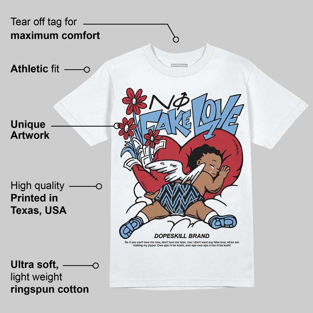 Melo 12s superstreetwear T-Shirt No Fake Love Graphic