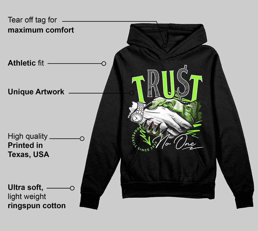 Neon Green Collection superstreetwear Hoodie Sweatshirt Trust No One Graphic