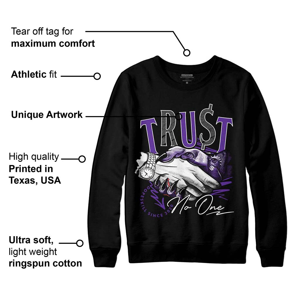 PURPLE Collection superstreetwear Sweatshirt Trust No One Graphic