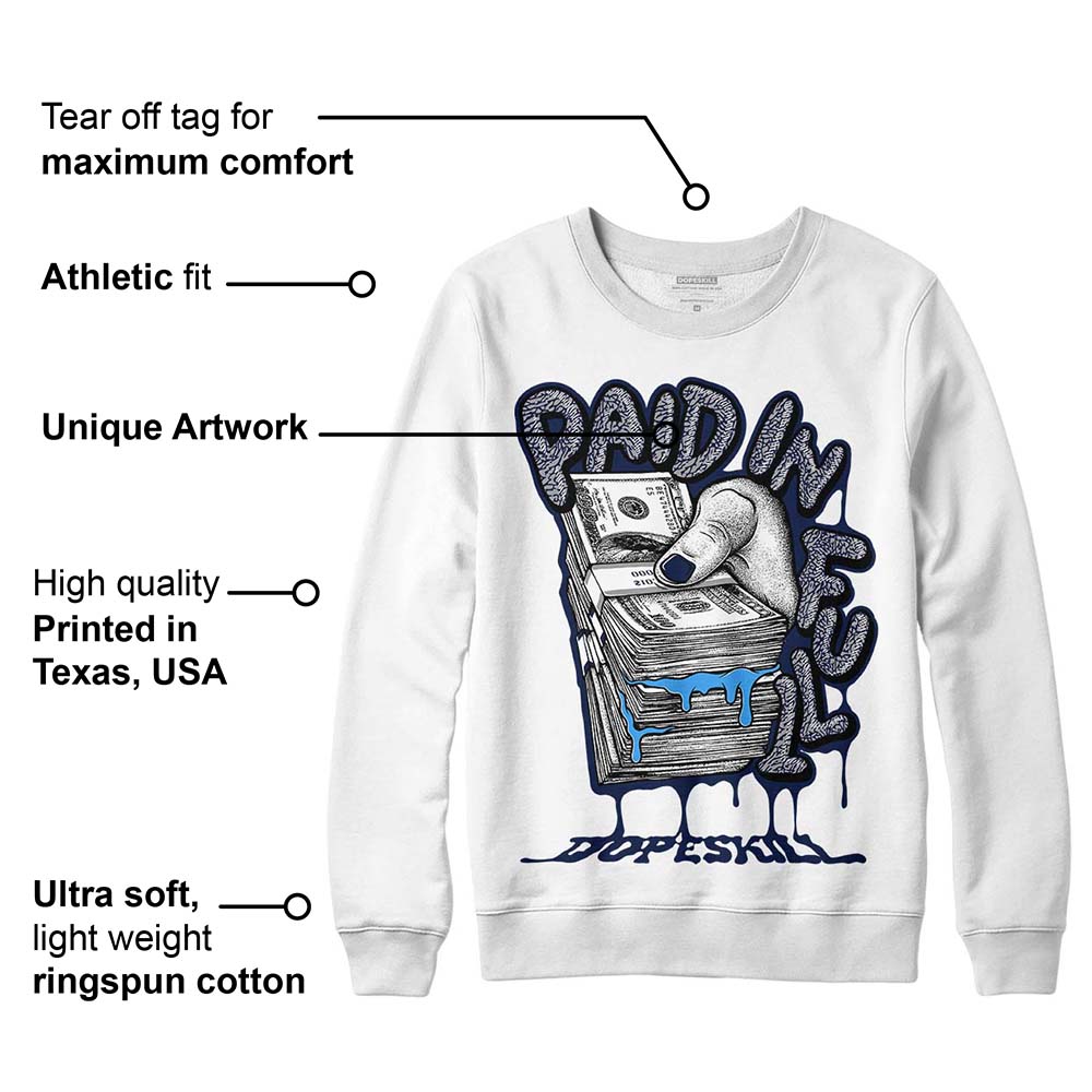AJ Spizike White Obsidian superstreetwear Sweatshirt Paid In Full Graphic