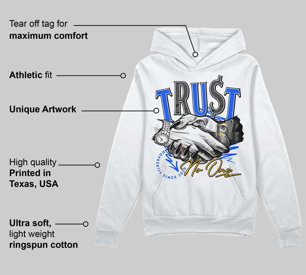 Royal Blue Collection superstreetwear Hoodie Sweatshirt Trust No One Graphic