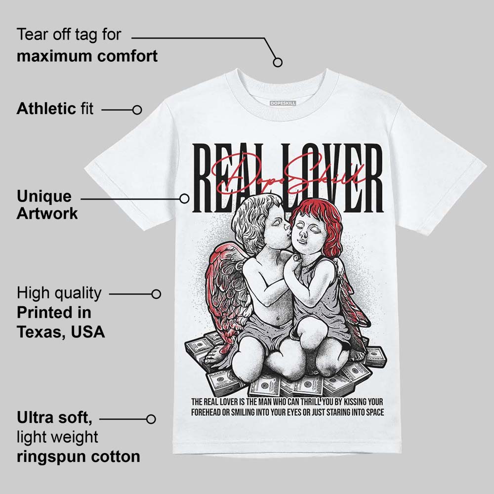 White Cement 4s superstreetwear T-Shirt Real Lover Graphic