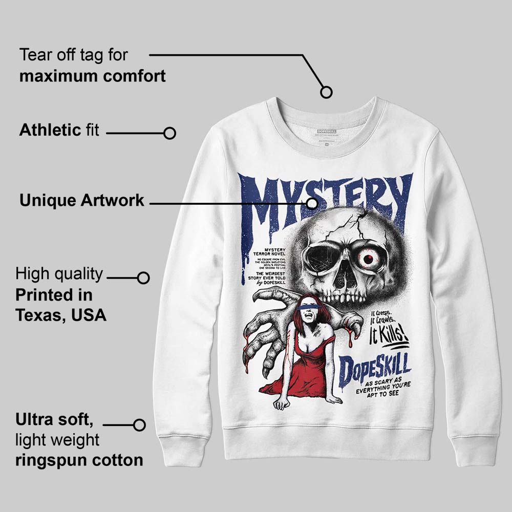 Rare Air Deep Royal Blue 1s superstreetwear Sweatshirt Mystery Ghostly Grasp Graphic