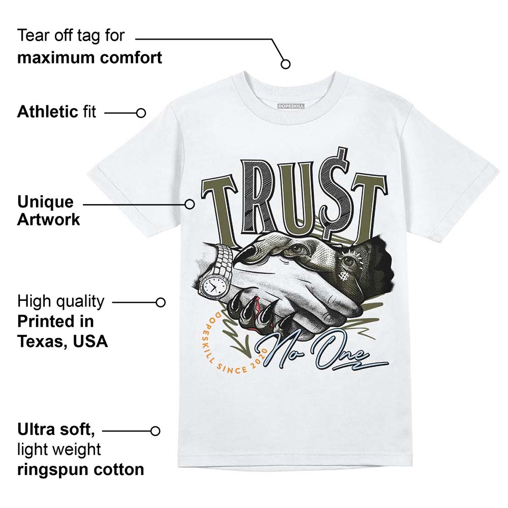 Olive 5s superstreetwear T-Shirt Trust No One Graphic
