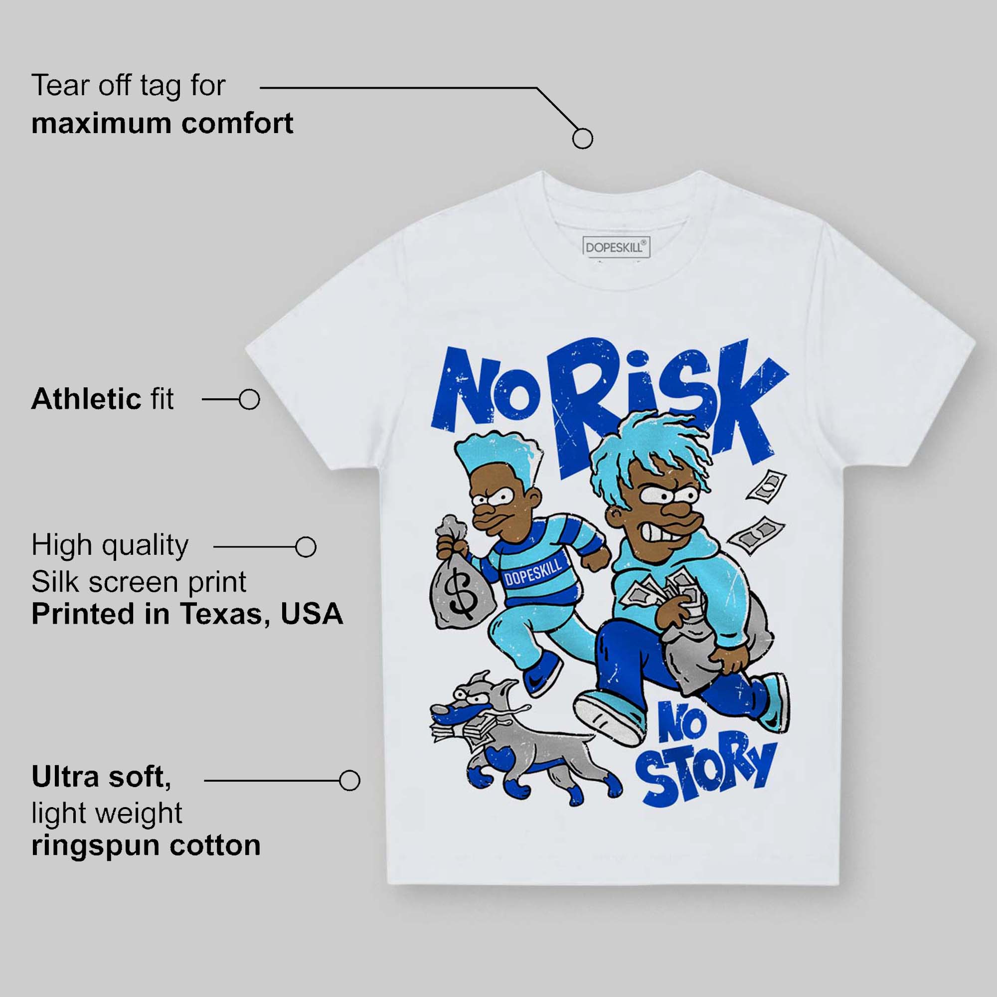 SB Dunk Argon superstreetwear Toddler Kids T-shirt No Risk No Story Graphic
