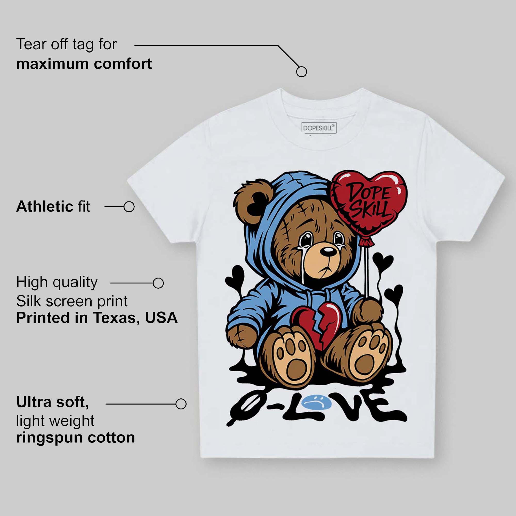 Melo 12s superstreetwear Toddler Kids T-shirt Broken Bear Graphic