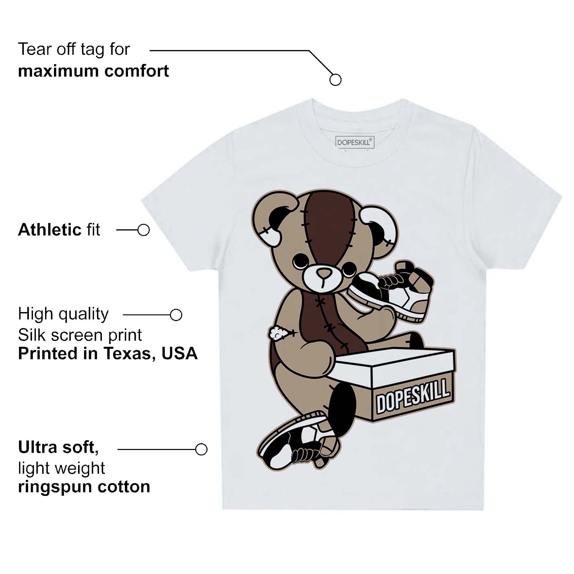 Latte 1s superstreetwear Toddler Kids T-shirt Sneakerhead BEAR Graphic