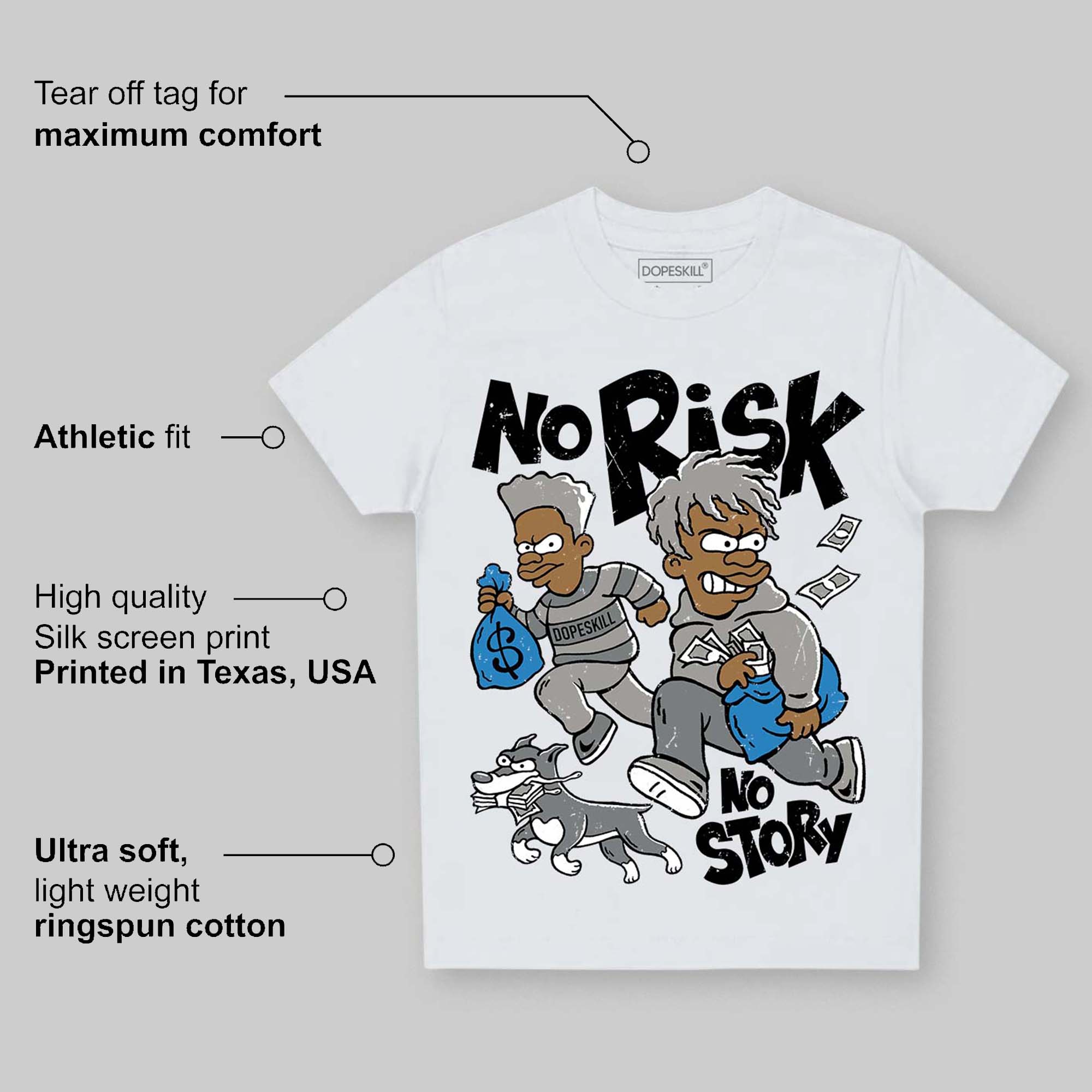 Cool Grey 9s superstreetwear Toddler Kids T-shirt No Risk No Story Graphic
