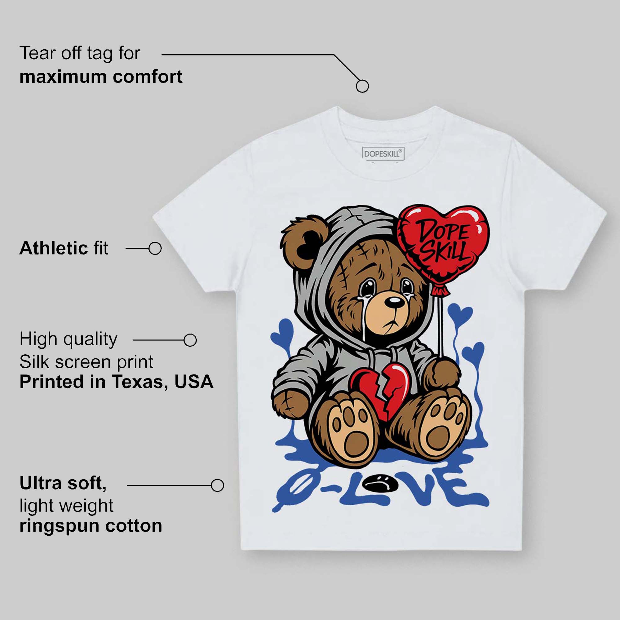 Lucky Shorts 3s superstreetwear Toddler Kids T-shirt Broken Bear Graphic