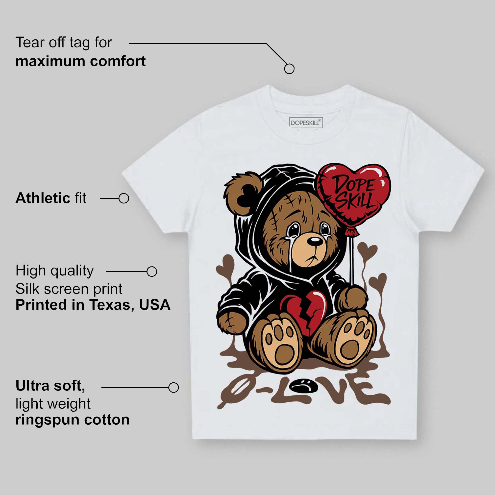 Olive 9s superstreetwear Toddler Kids T-shirt Broken Bear Graphic