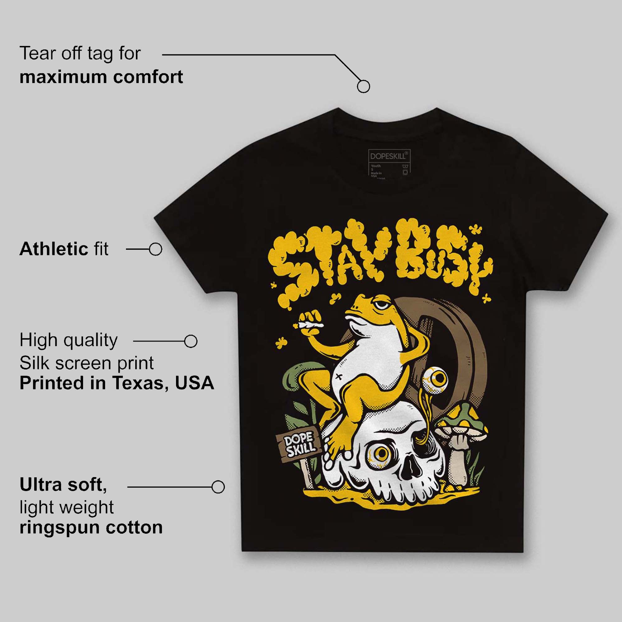 Yellow Collection superstreetwear Toddler Kids T-shirt Stay Busy Graphic