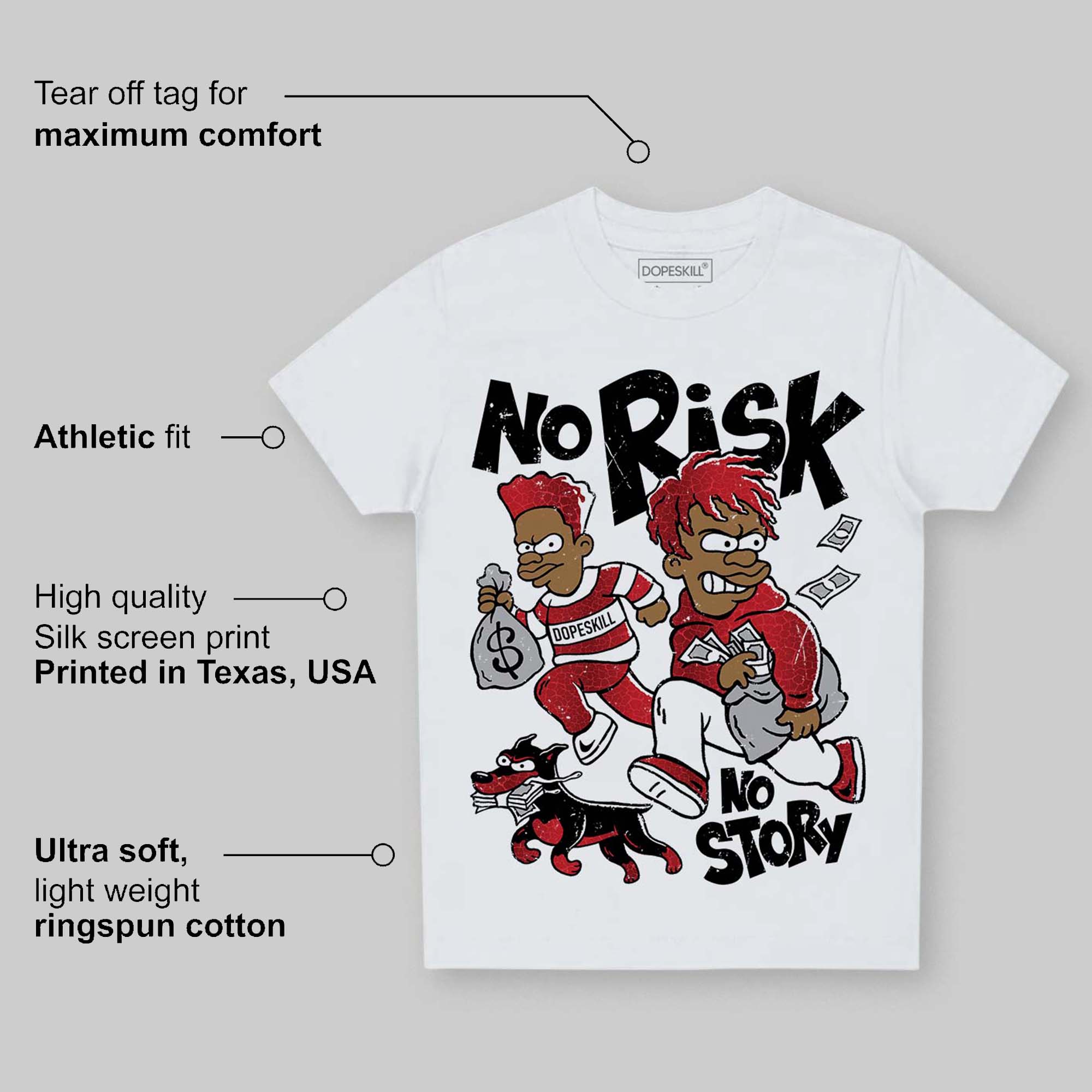 Ruby 1s superstreetwear Toddler Kids T-shirt No Risk No Story Graphic