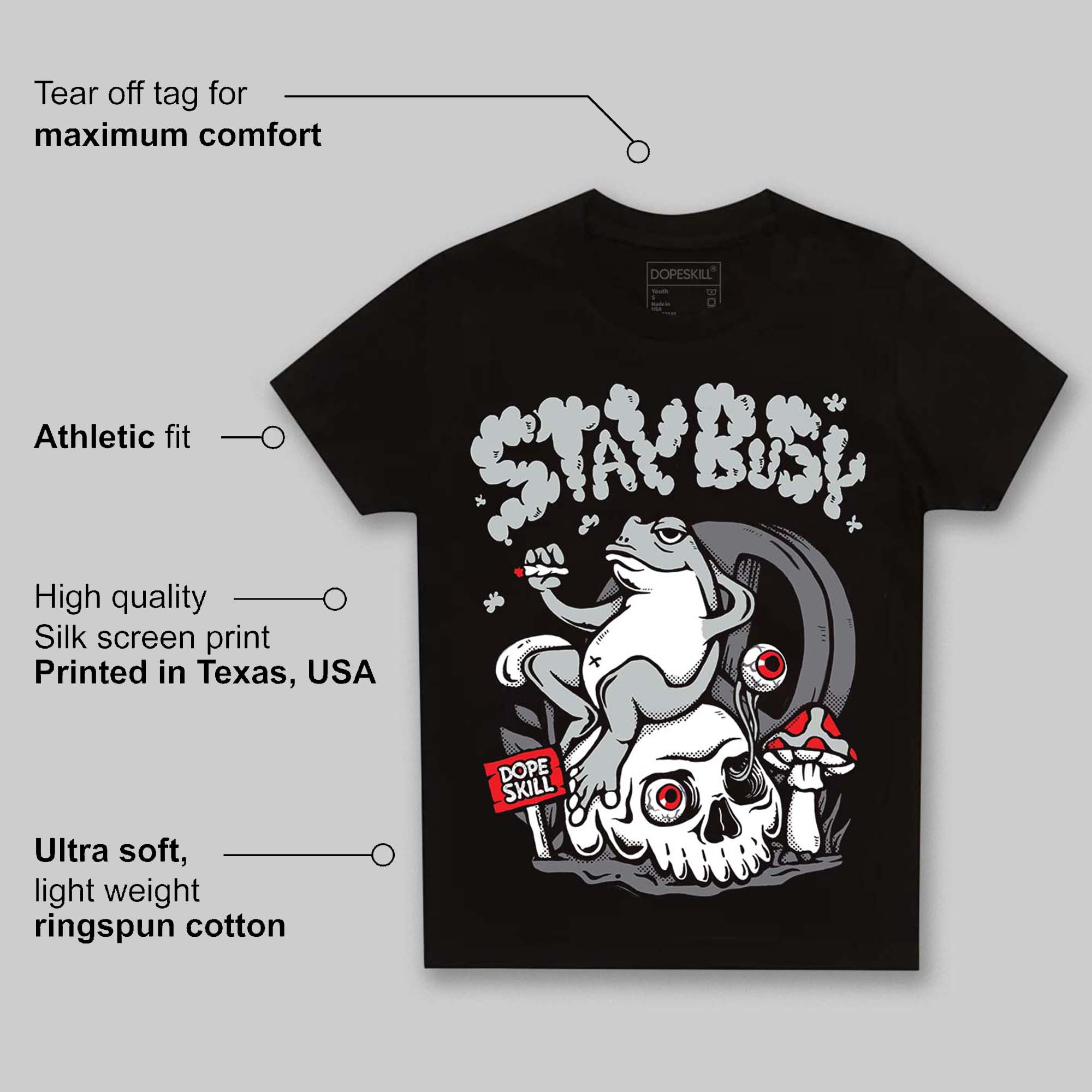 Fear 4s superstreetwear Toddler Kids T-shirt Stay Busy Graphic