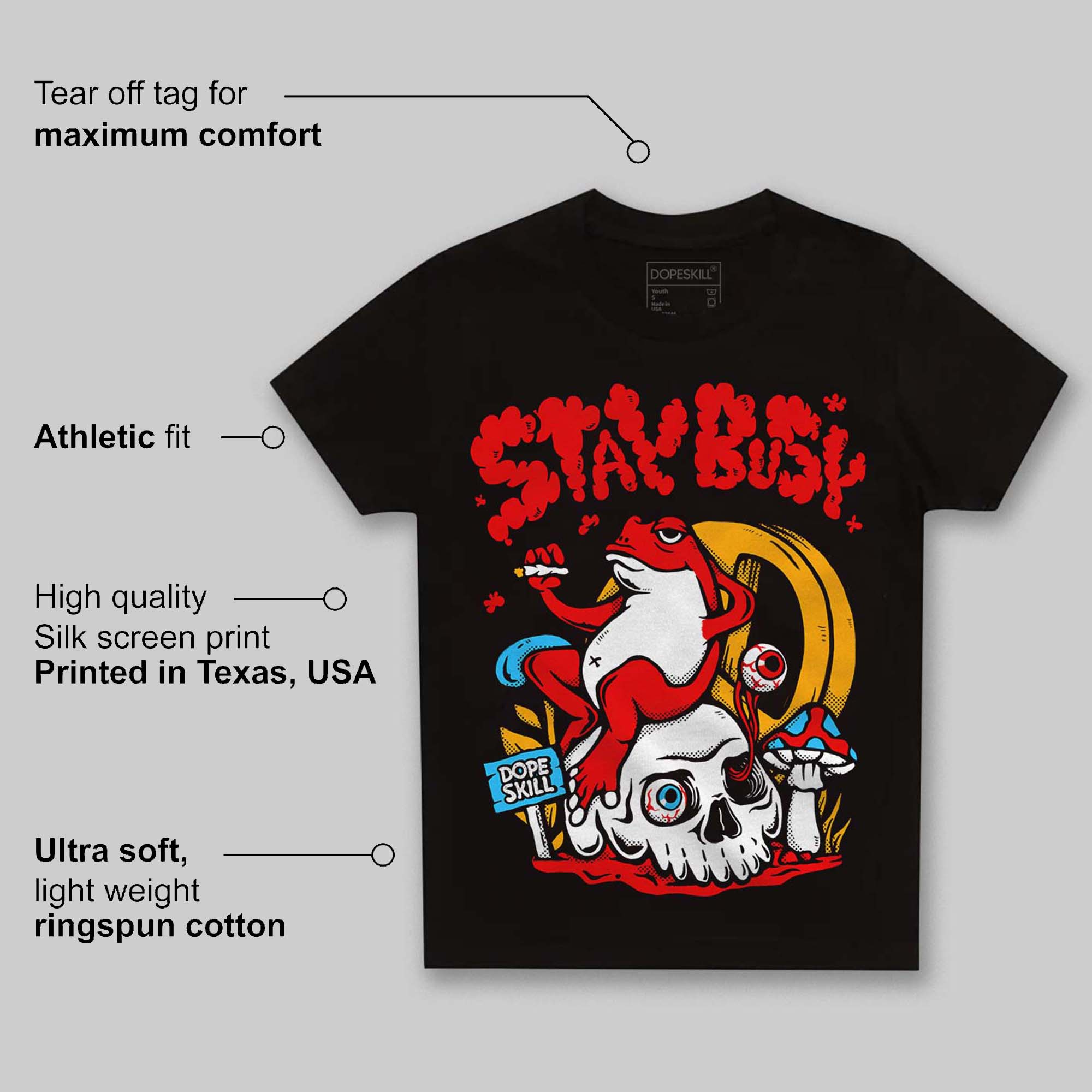 Red Collection superstreetwear Toddler Kids T-shirt Stay Busy Graphic