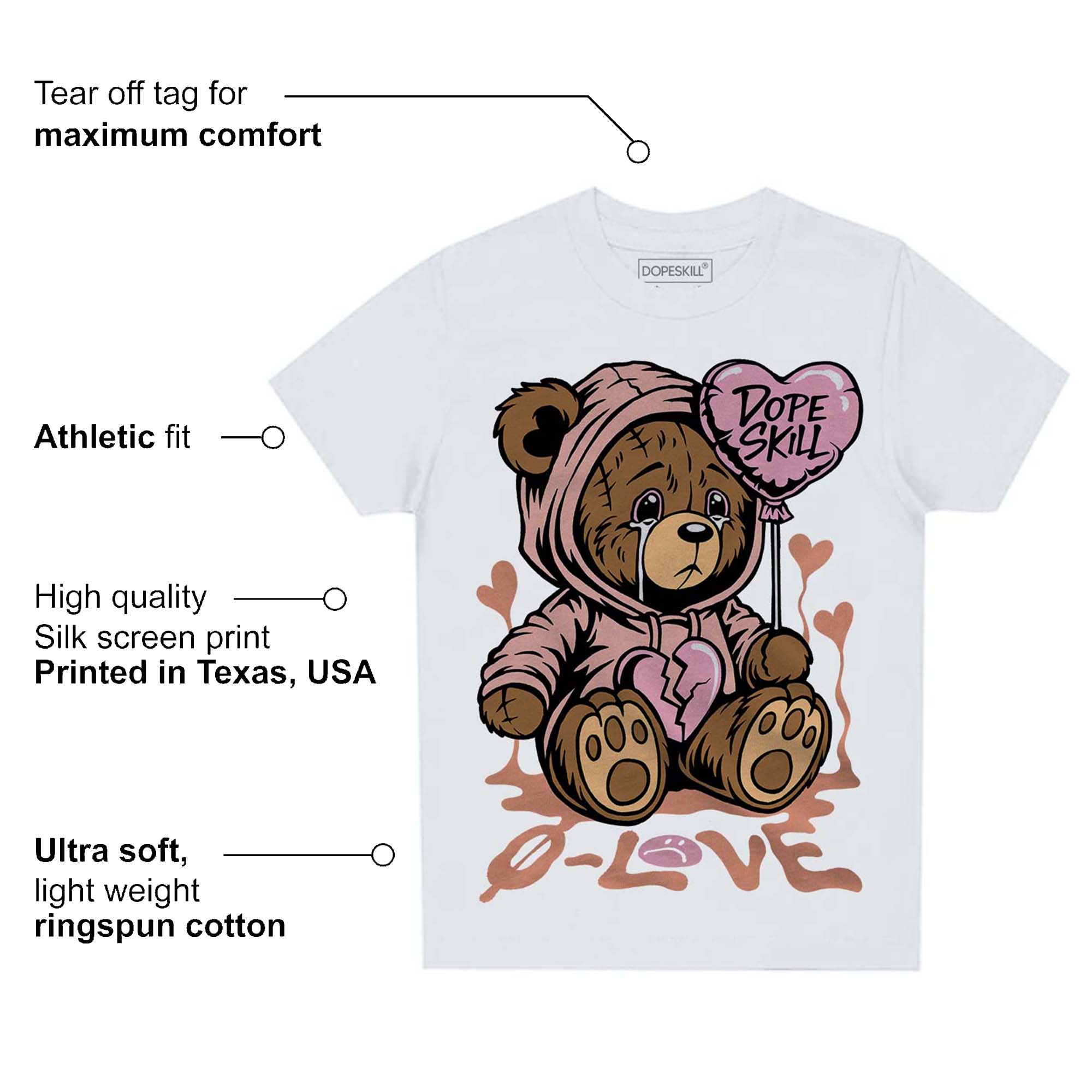 Legend Pink 11s superstreetwear Toddler Kids T-shirt Broken Bear Graphic